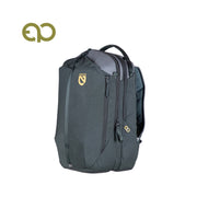 A dark green Vantage™ 26L Endless Promise® Everyday Adventure Daypack by NEMO Equipment, crafted from abrasion-resistant fabric with multiple zippered compartments and padded shoulder straps, shown on a white background with the NEMO logo in the top left corner.